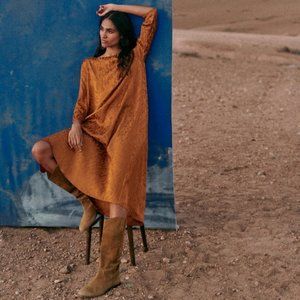 Sezane Tinsley Dress in Bronze